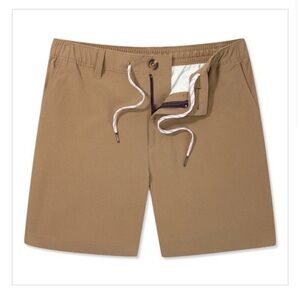 chubbies Men’s The Tahoes 6” Everywhere Performance Tan Shorts Like New Size M